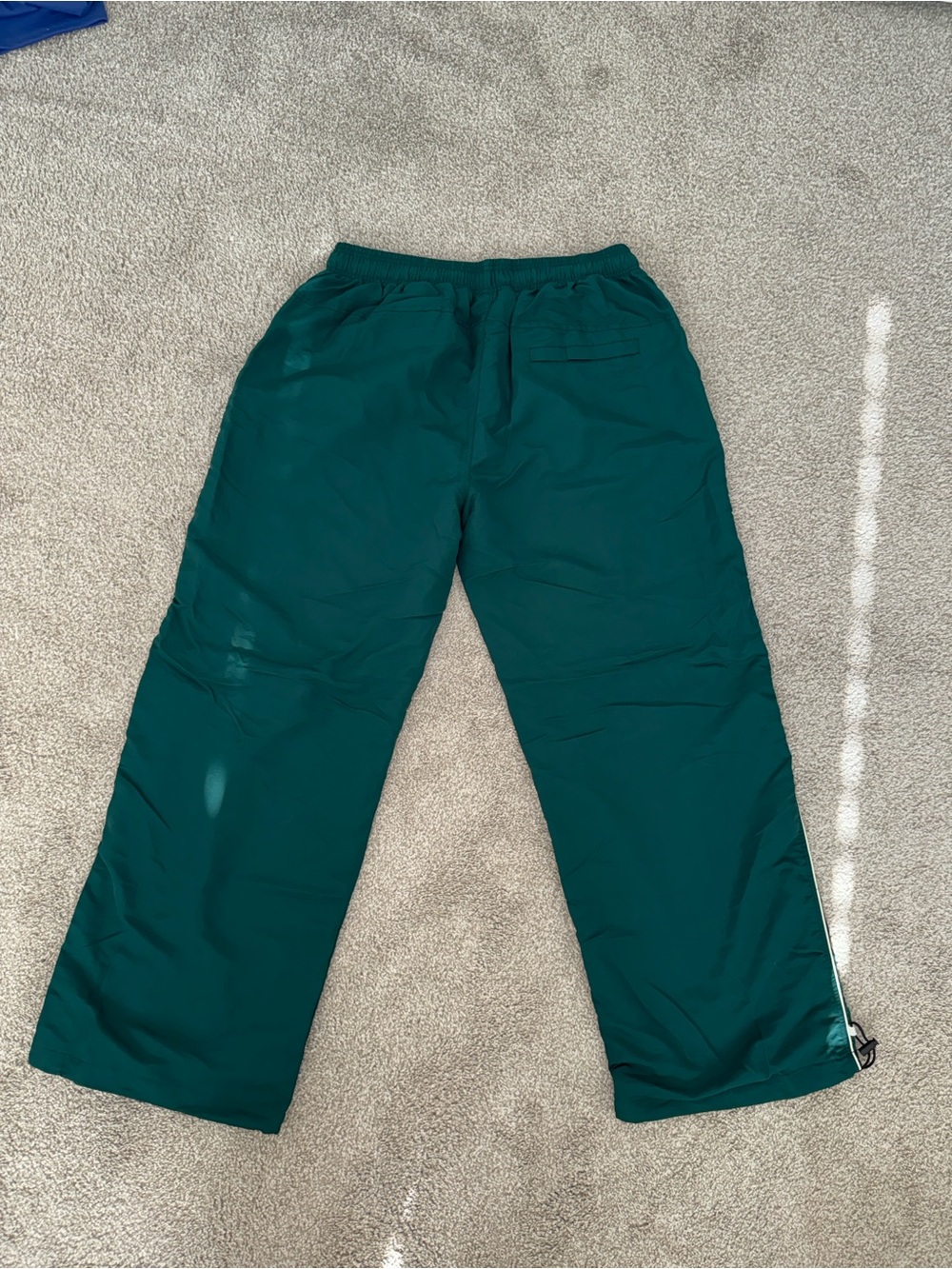 YoungLA Teal Track Pants with White Side Graphic - Picture 3 of 4